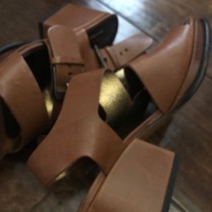 Robert Clergerie Shoes - Robert Clergerie Brown Leather Wedge Shoes Robert Clergerie Shoes - Robert Clergerie Brown Leather Wedge Shoes